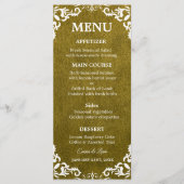Rustic Mexican Wedding Menu Card Menükarte (Vorderseite)