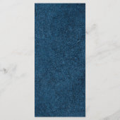 Rustic Mexican Wedding Menu Card Menükarte (Rückseite)