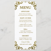 Rustic Mexican Wedding Menu Card Menükarte (Vorderseite)