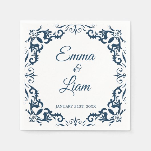 Rustic Mexican Wedding Napkins Serviette (Vorderseite)