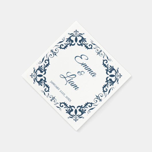 Rustic Mexican Wedding Napkins Serviette (Ecke)