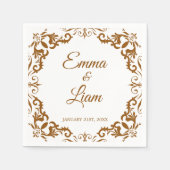 Rustic Mexican Wedding Napkins Serviette (Vorderseite)