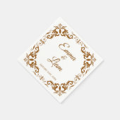 Rustic Mexican Wedding Napkins Serviette (Ecke)