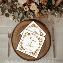 Rustic Mexican Wedding Napkins Serviette