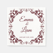 Rustic Mexican Wedding Napkins Serviette (Vorderseite)