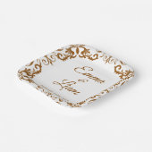 Rustic Mexican Wedding Paper Plates – Papel Picado Pappteller (Gewinkelt)