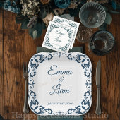 Rustic Mexican Wedding Paper Plates – Papel Picado Pappteller