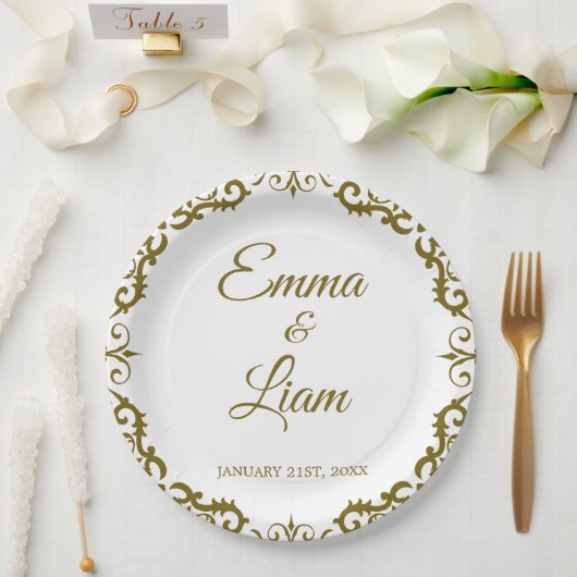 Rustic Mexican Wedding Paper Plates – Papel Picado Pappteller (Hochzeit)