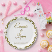 Rustic Mexican Wedding Paper Plates – Papel Picado Pappteller (Party)