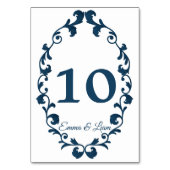 Rustic Mexican Wedding Table Number Card Tischnummer (Rückseite)