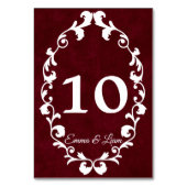 Rustic Mexican Wedding Table Number Card Tischnummer (Vorderseite)