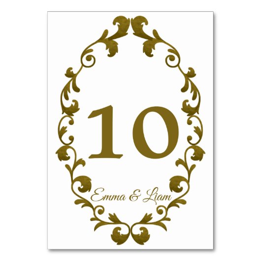 Rustic Mexican Wedding Table Number Card Tischnummer (Vorderseite)