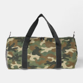 Rustic Military Camo Pattern Duffle Bag (Rückseite)