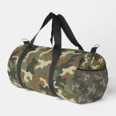 Rustic Military Camo Pattern Duffle Bag (Rechte Ecke)