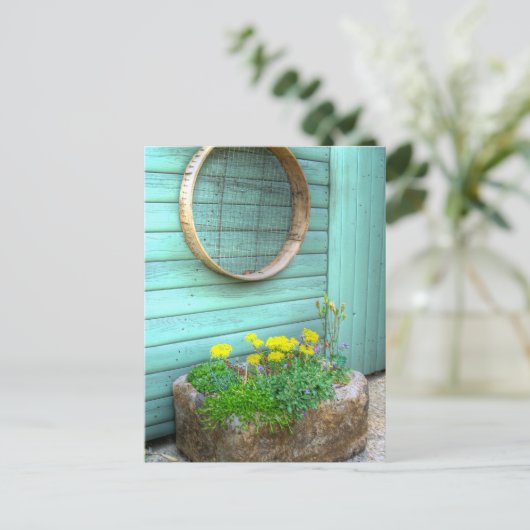 Rustic Mini Garden Postkarte (Stehend Vorderseite)