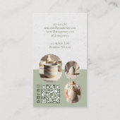 Rustic Minimal Pottery Photo Collage Business Card Visitenkarte (Rückseite)