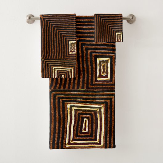 Rustic Mod Kuba Badhandtuch Set (Insitu)