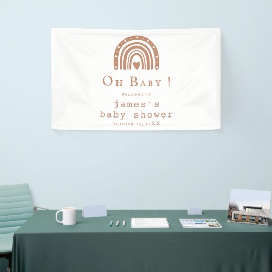 Rustic Modern Baby Showbanner - Emelia Banner (Messeveranstaltung)