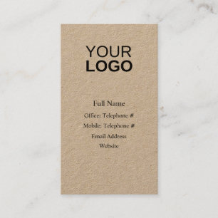 Rustic Modern Business Card Visitenkarte
