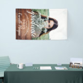 Rustic Modern Foto Wood Script Abschluss Banner (Messeveranstaltung)