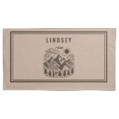 Rustic Modern Mountain Custom Kissenbezug (Vorderseite-Links)