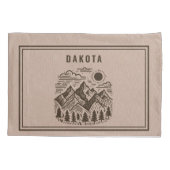 Rustic Modern Mountain Custom Kissenbezug (Rückseite)