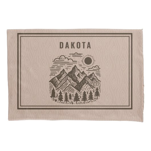 Rustic Modern Mountain Custom Kissenbezug (Vorderseite)