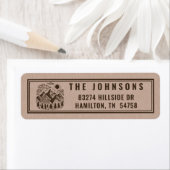 Rustic Modern Mountain Custom Return Address Label (Insitu)