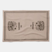 Rustic Modern Mountains Custom Geschirrtuch (Horizontal)