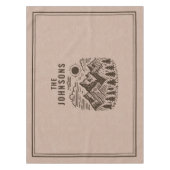 Rustic Modern Mountains Custom Tischdecke (Vorderseite)