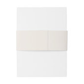 Rustic Modern Script Personalized Wedding  Einladungsbanderole (Rückseitenbeispiel)