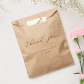 Rustic Modern Terrecotta Autumn Bridal Shower Geschenktütchen (Versiegelt)