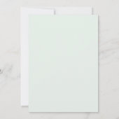 Rustic Monochrome Wedding Dankeschön Card Dankeskarte (Rückseite)