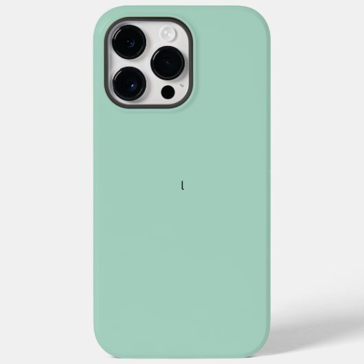 Rustic Monogram Blue Aquamarin iPhone 14 Pro Case (Rückseite)