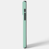 Rustic Monogram Blue Aquamarin iPhone 14 Pro Case (Rückseite / Links)