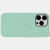 Rustic Monogram Blue Aquamarin iPhone 14 Pro Case (Rückseite (Horizontal))