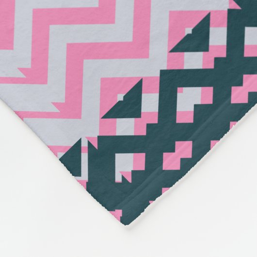 Rustic Monogram Chic Groovy Fleecedecke (Ecke)