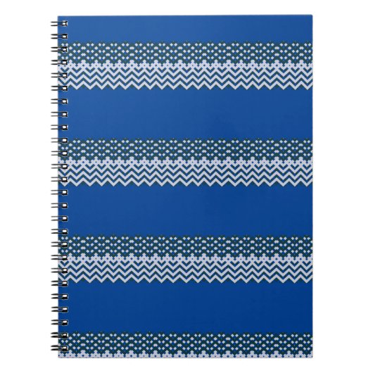 Rustic Monogram Chic Groovy Notizblock (Vorderseite)