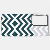 Rustic Monogram Groovy Chic Samsung Galaxy Hülle (Rückseite (Horizontal))