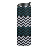 Rustic Monogram Groovy Chic Thermosbecher (Nach links gedreht)