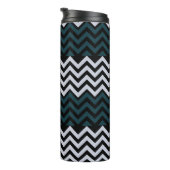 Rustic Monogram Groovy Chic Thermosbecher (Nach rechts gedreht)