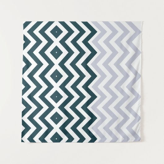 Rustic Monogram Groovy Chic Wandteppich (Vorderseite (Horizontal))