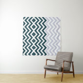 Rustic Monogram Groovy Chic Wandteppich (Beispiel (Horizontal))