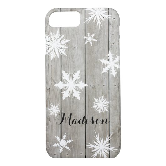 Rustic Monogram iPhone 7 Case (Rückseite)