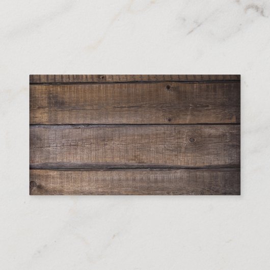 Rustic Monogram Wedk Drink Card Visitenkarte (Rückseite)