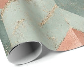 Rustic Moon Blumen Chevron Erdiges Muster (7) Geschenkpapier (Rolleneckpunkt)