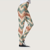 Rustic Moon Blumen Chevron Erdmuster (7) Leggings (Rechts)