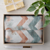 Rustic Moon Blumen-Chevron-Muster erdige Muster (3 Seidenpapier (Geschenk)