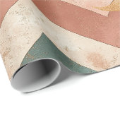Rustic Moon Blumen-Chevron-Muster erdige Muster (6 Geschenkpapier (Rolleneckpunkt)