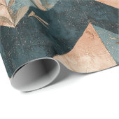 Rustic Moon Floral Chevron Erdiges Muster (8) Geschenkpapier (Rolleneckpunkt)
